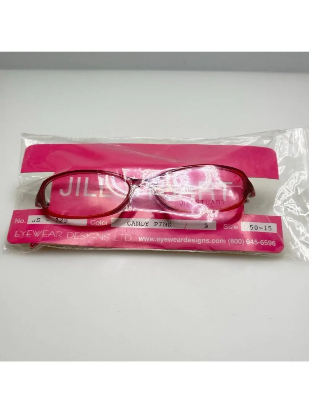 Jill Stuart JS 129-3 Candy Pink Eyeglasses Eye Glasses Frames 52-15-135